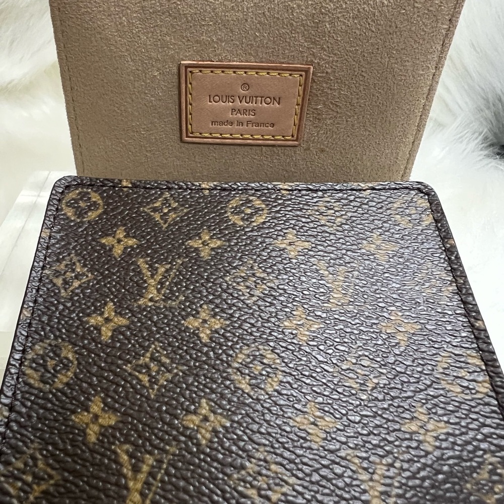 Louis Vuitton Brown and Tan Monogram Card Holder